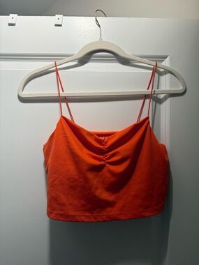 Madewell Double Lined Bra Top – Orange – Size M